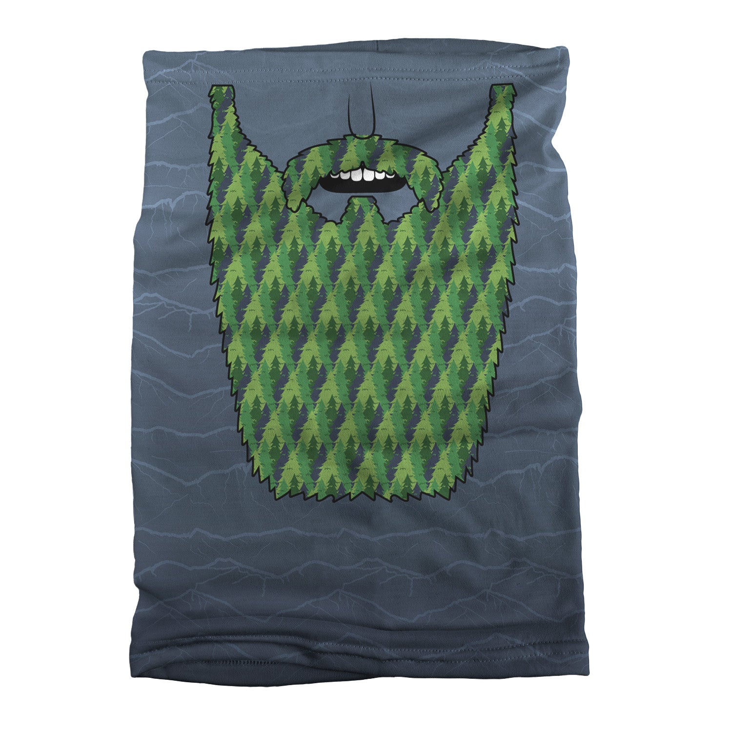 Mountain Beard Neck Gaiter - Flat Table Lay - Knotty Tie Co.
