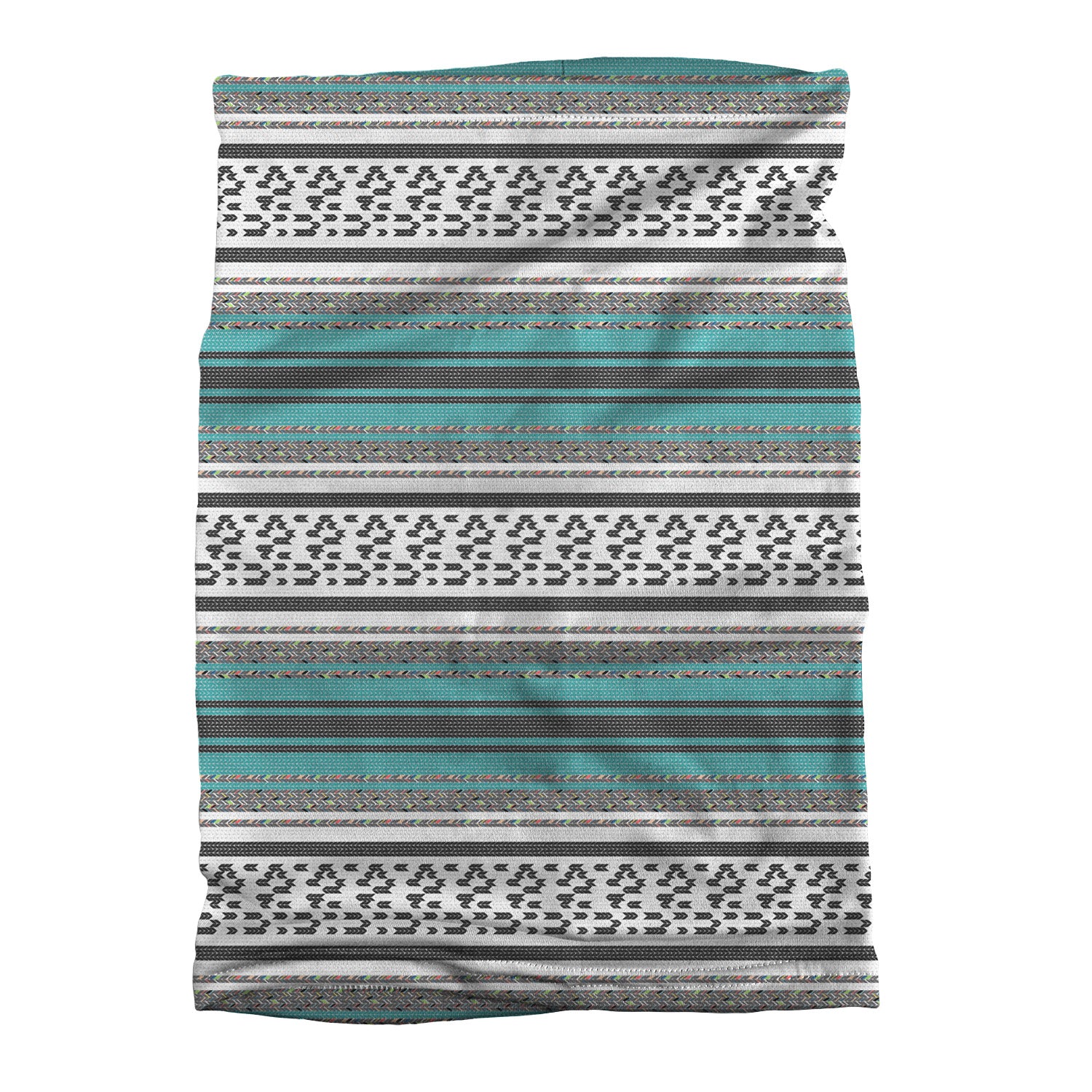 Serape Stripe Neck Gaiter - Flat Table Lay - Knotty Tie Co.