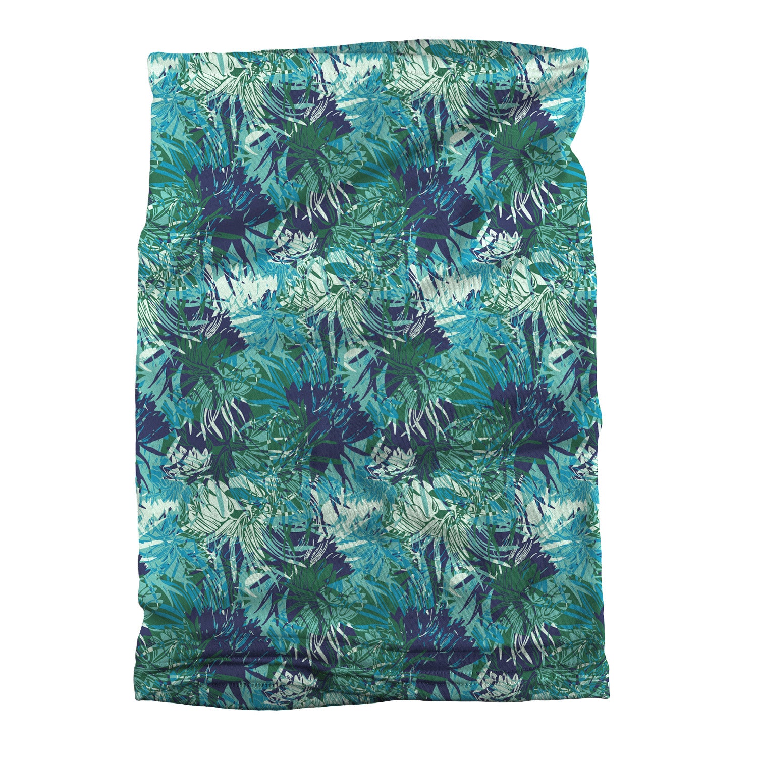 Tropics Floral Neck Gaiter - Flat Table Lay - Knotty Tie Co.