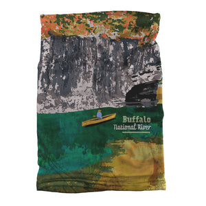 Buffalo National River Abstract Neck Gaiter -  -  - Knotty Tie Co.