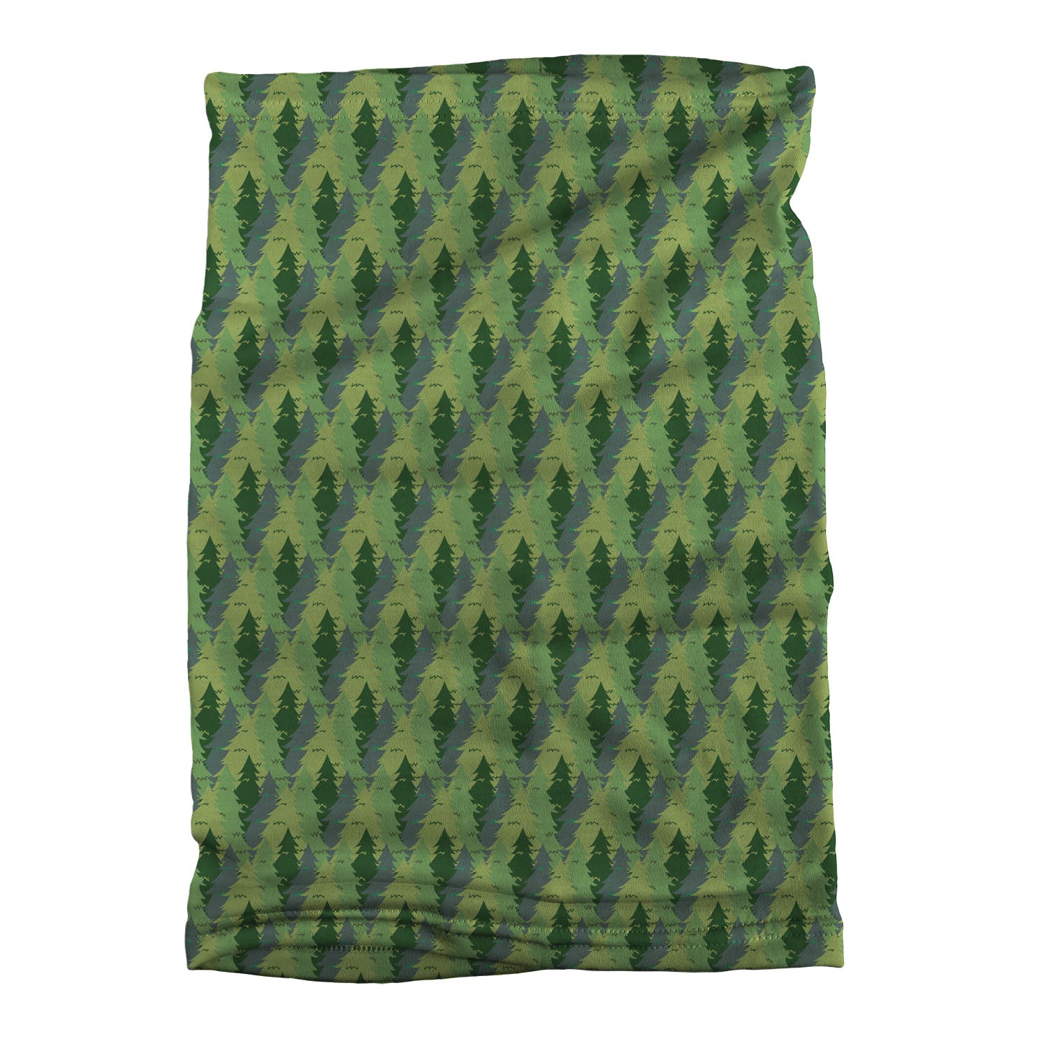 Evergreen Forest Neck Gaiter - Flat Table Lay - Knotty Tie Co.