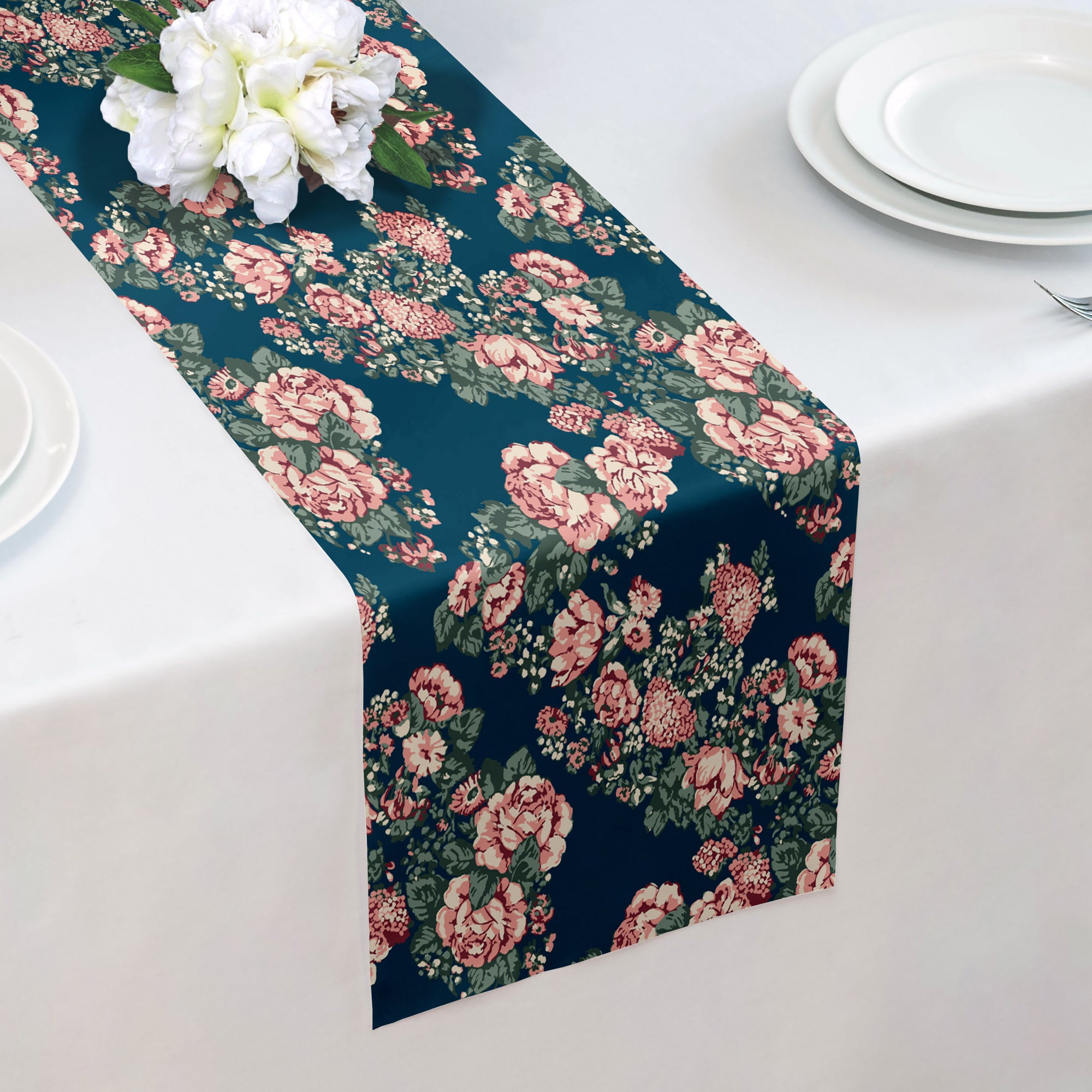 Allison Floral Table Runner -  -  - Knotty Tie Co.