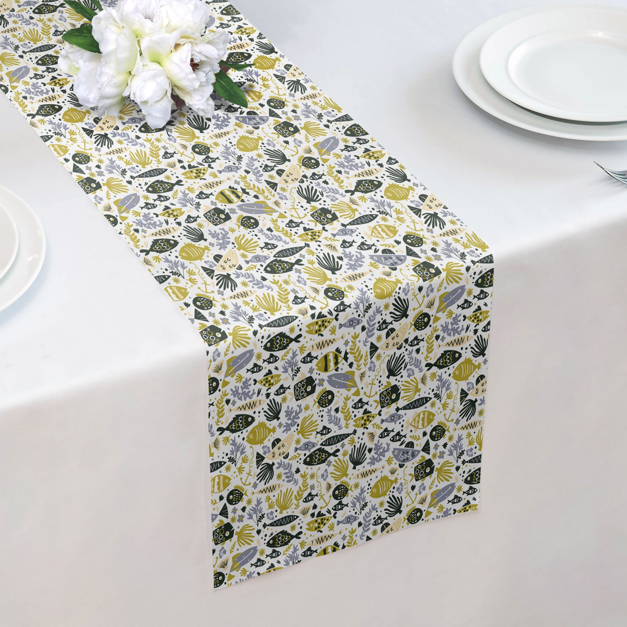 Below the Sea Table Runner -  -  - Knotty Tie Co.