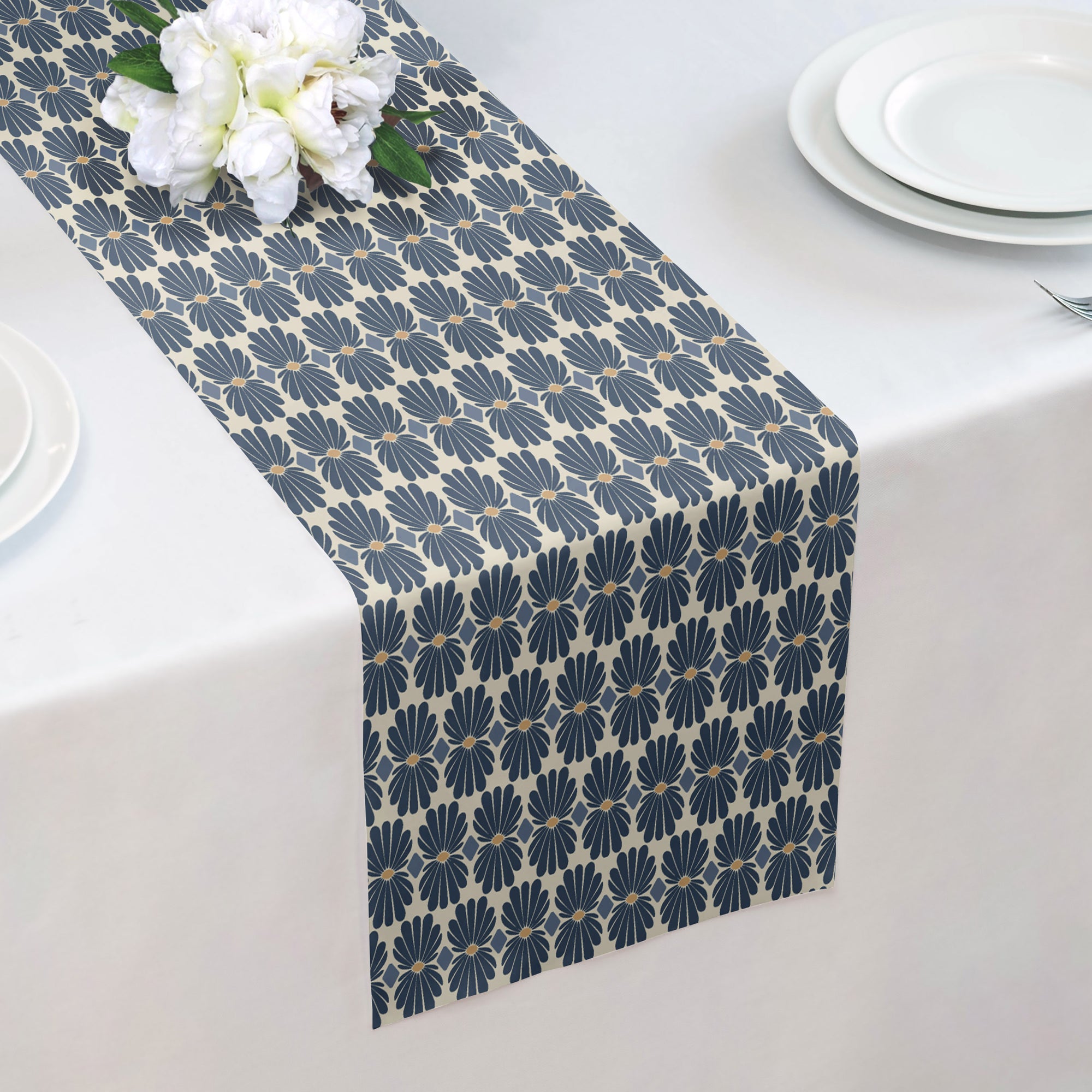 Nouveau Floral Table Runner -  -  - Knotty Tie Co.