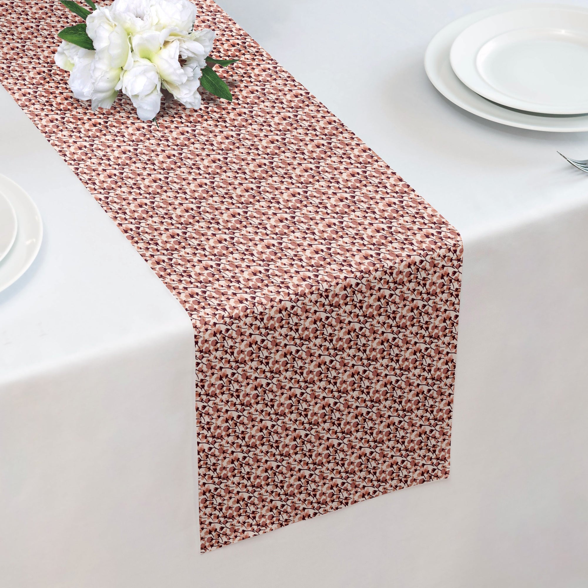 Dried Floral Table Runner - 12" x 72" -  - Knotty Tie Co.