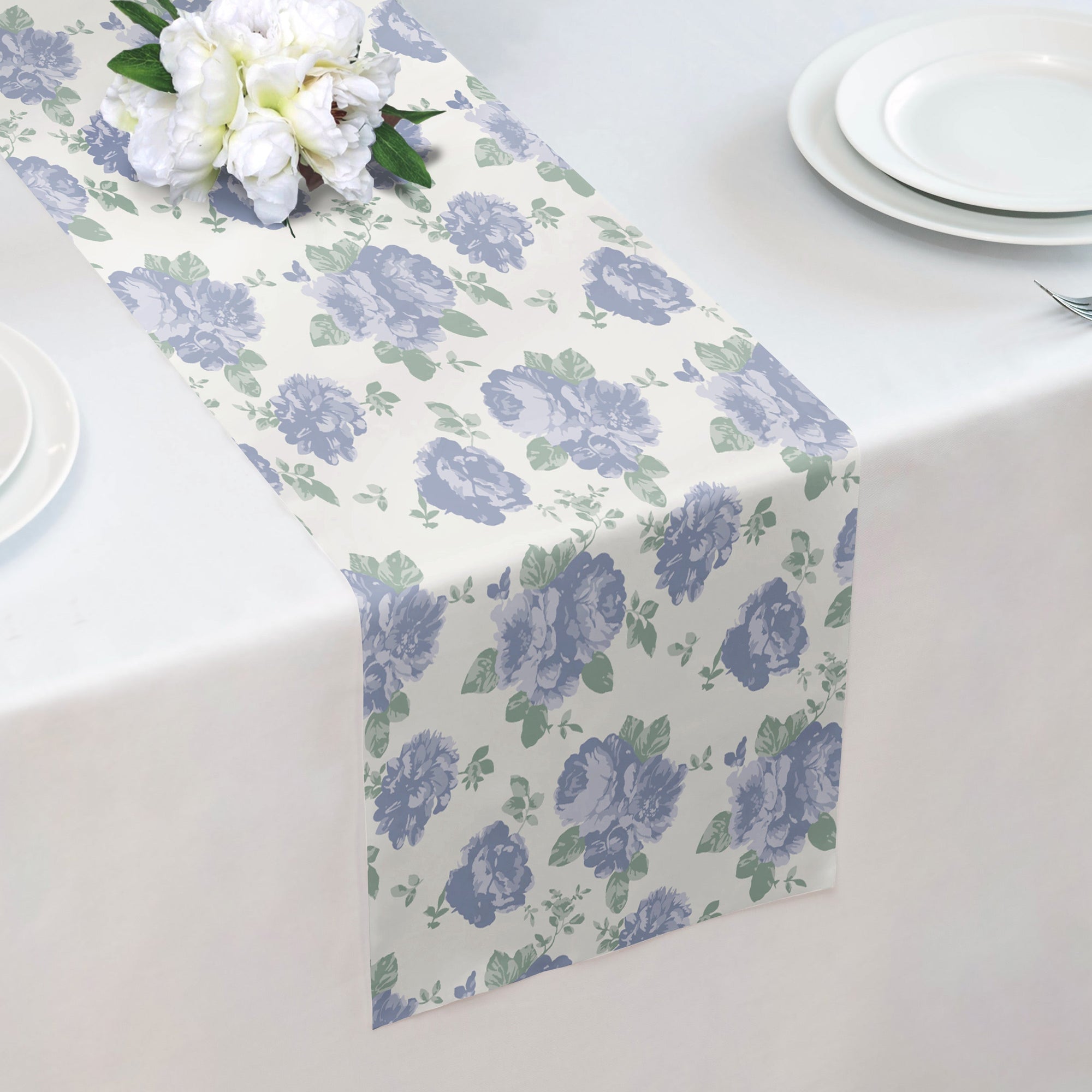 Sylvan Floral Table Runner - 12" x 72" -  - Knotty Tie Co.