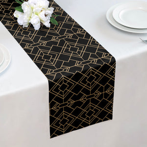 Vintage Deco Table Runner - 12" x 72" -  - Knotty Tie Co.