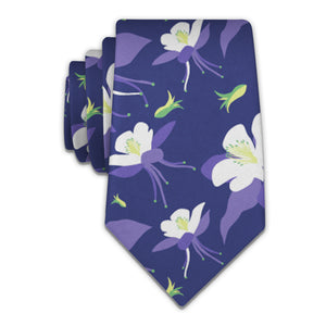 Columbine Floral Necktie - Knotty 2.75" -  - Knotty Tie Co.