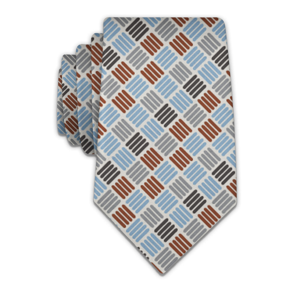 Crosshatch Plaid Necktie - Knotty 2.75" -  - Knotty Tie Co.