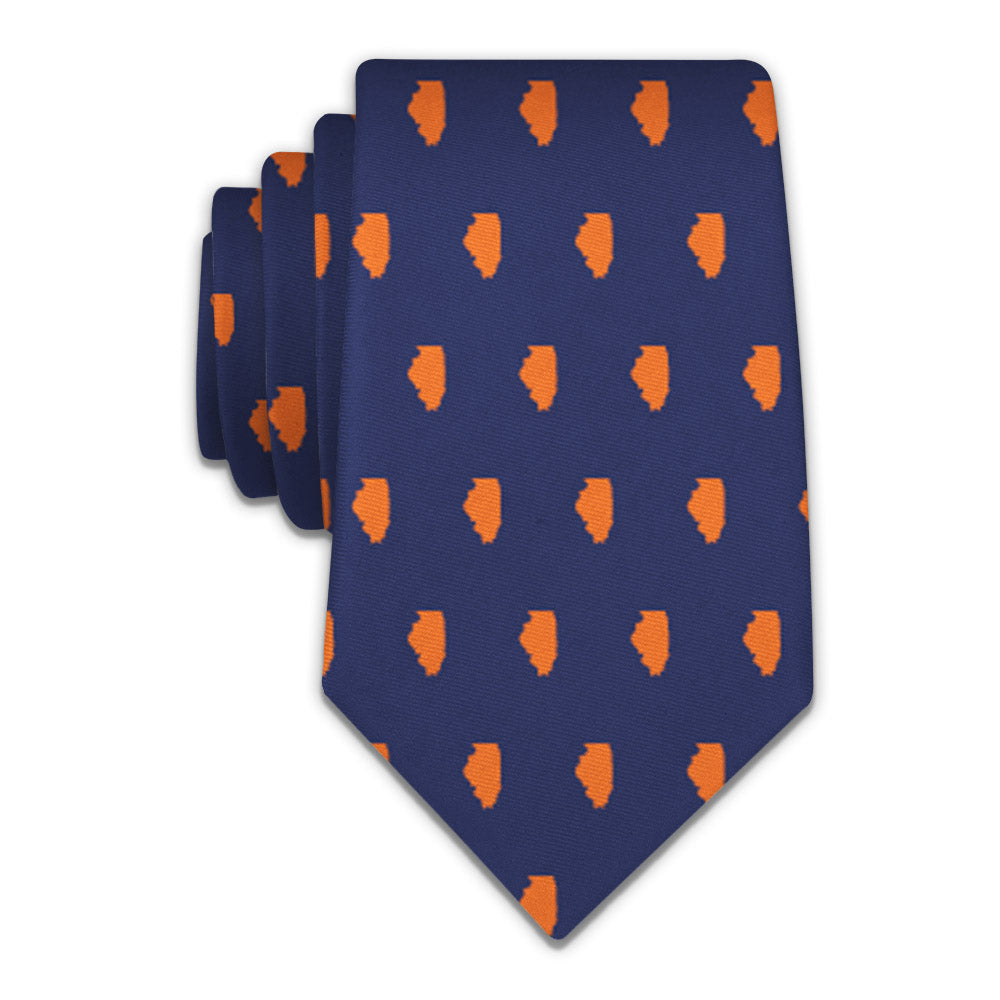 Illinois State Outline Necktie - Knotty 2.75" -  - Knotty Tie Co.