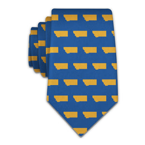 Montana State Outline Necktie -  -  - Knotty Tie Co.