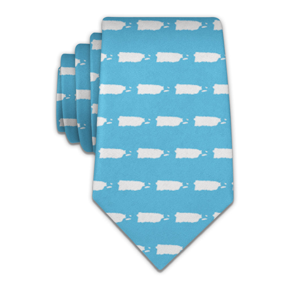 Puerto Rico Outline Necktie - Knotty 2.75" -  - Knotty Tie Co.