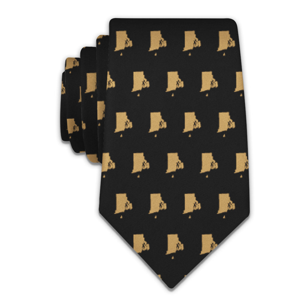 Rhode Island State Outline Necktie -  -  - Knotty Tie Co.