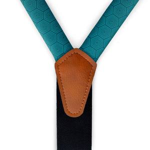 Tortoiseshell Geometric Suspenders -  -  - Knotty Tie Co.