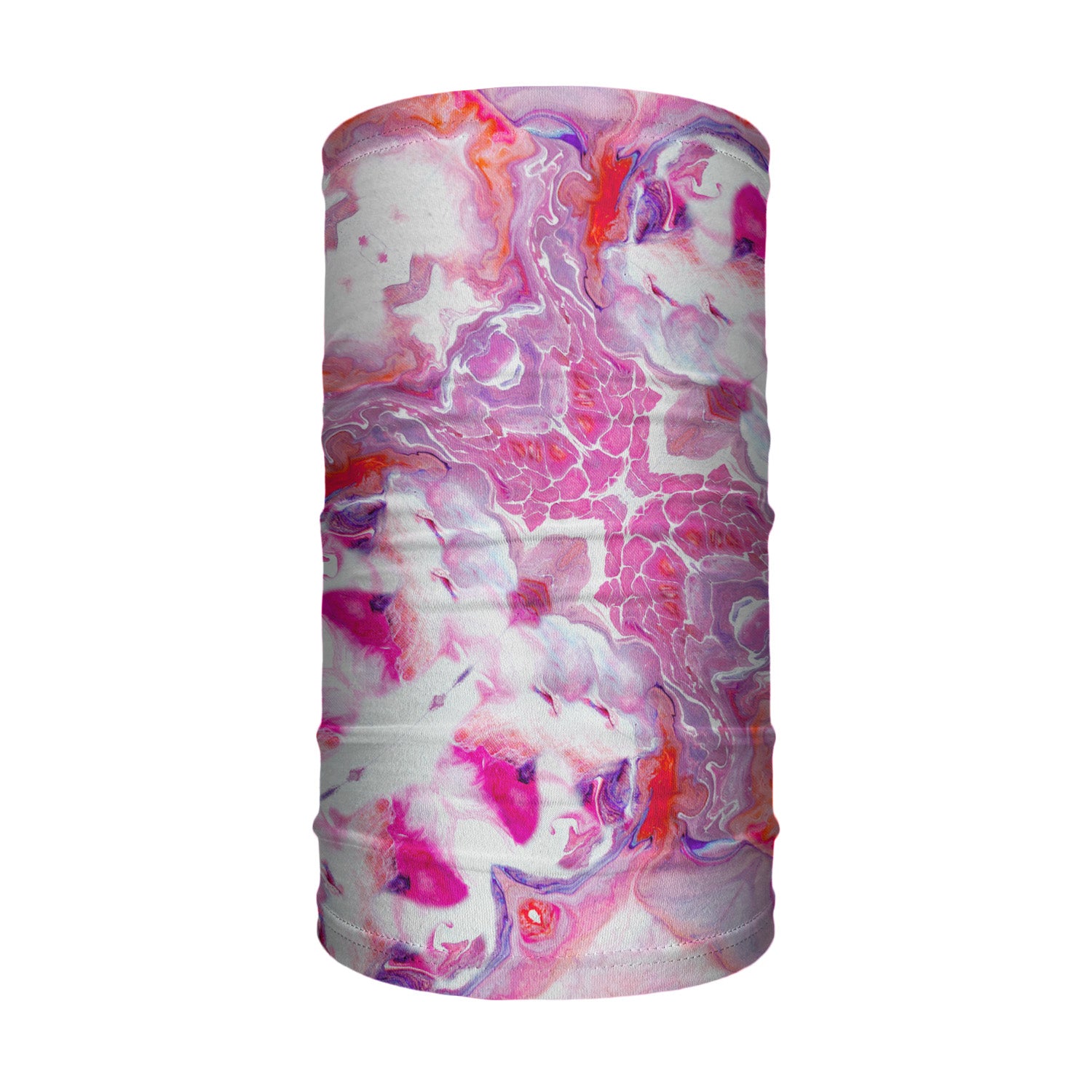Bubblegum Clouds Neck Gaiter - Tube Render - Knotty Tie Co.