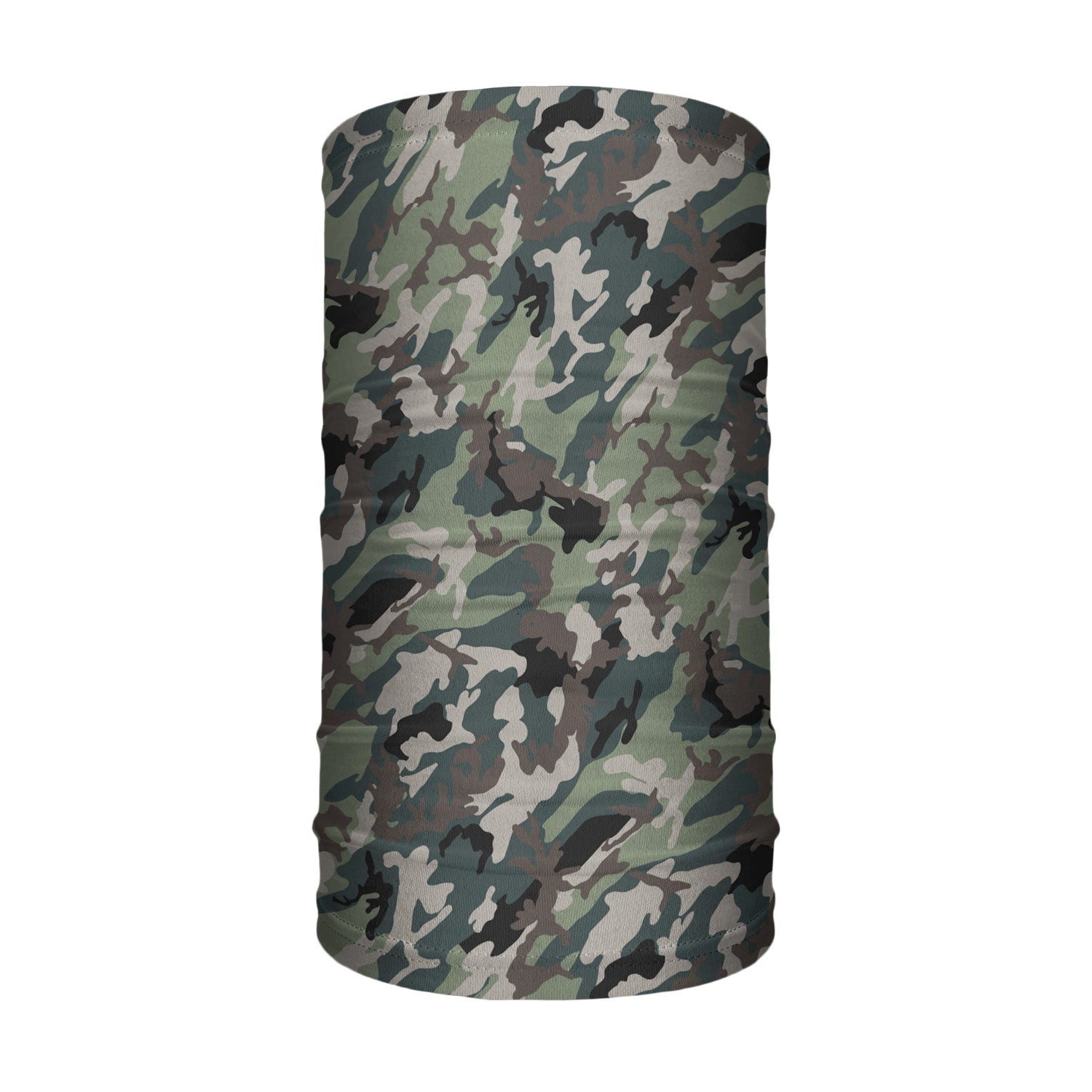 Camo Green Neck Gaiter - Tube Render - Knotty Tie Co.