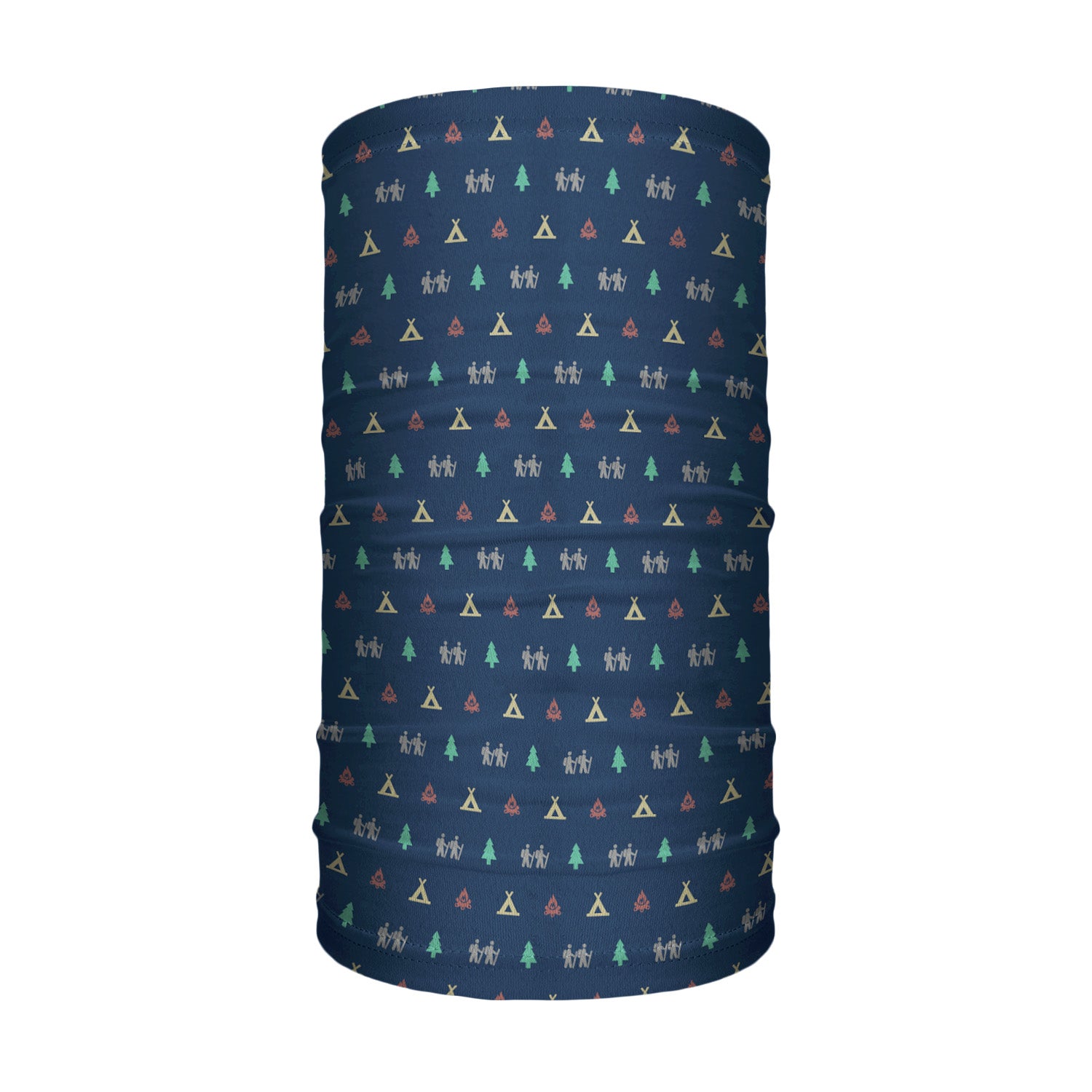 Camping With Friends Neck Gaiter - Tube Render - Knotty Tie Co.