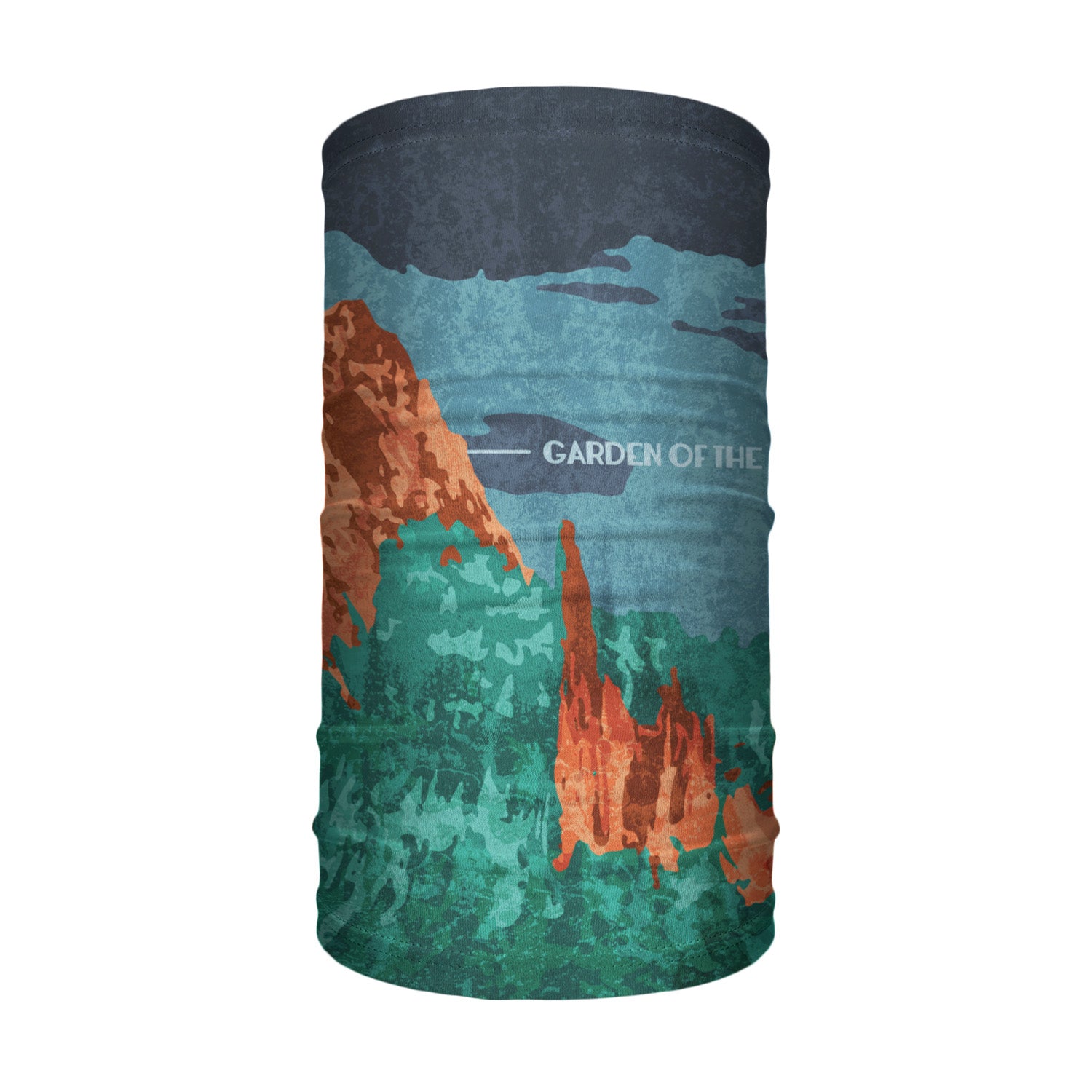 Garden of the Gods Abstract Neck Gaiter - Tube Render - Knotty Tie Co.