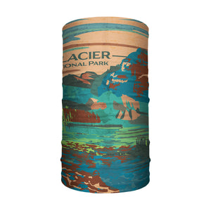 Glacier National Park Abstract Neck Gaiter -  -  - Knotty Tie Co.