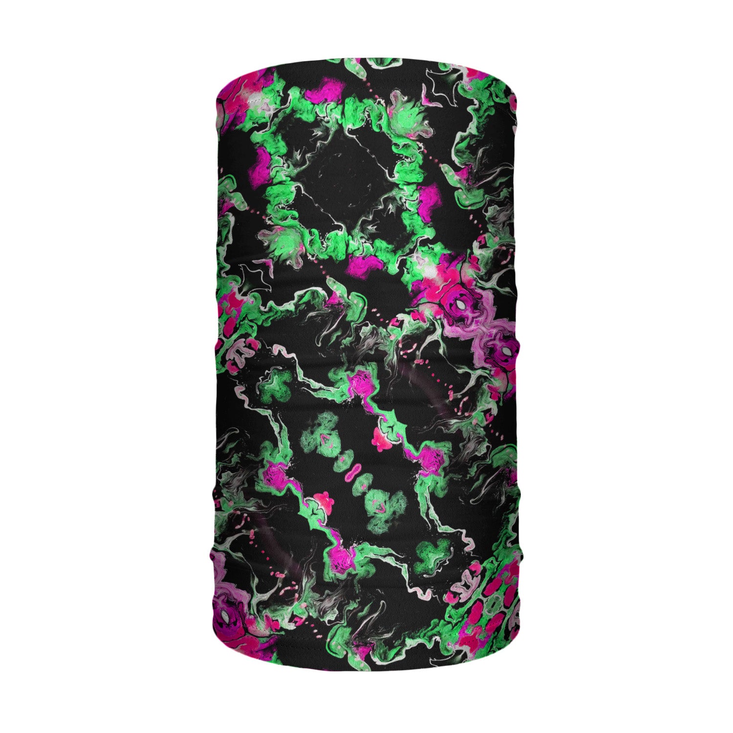 Green Flow Neck Gaiter - Tube Render - Knotty Tie Co.