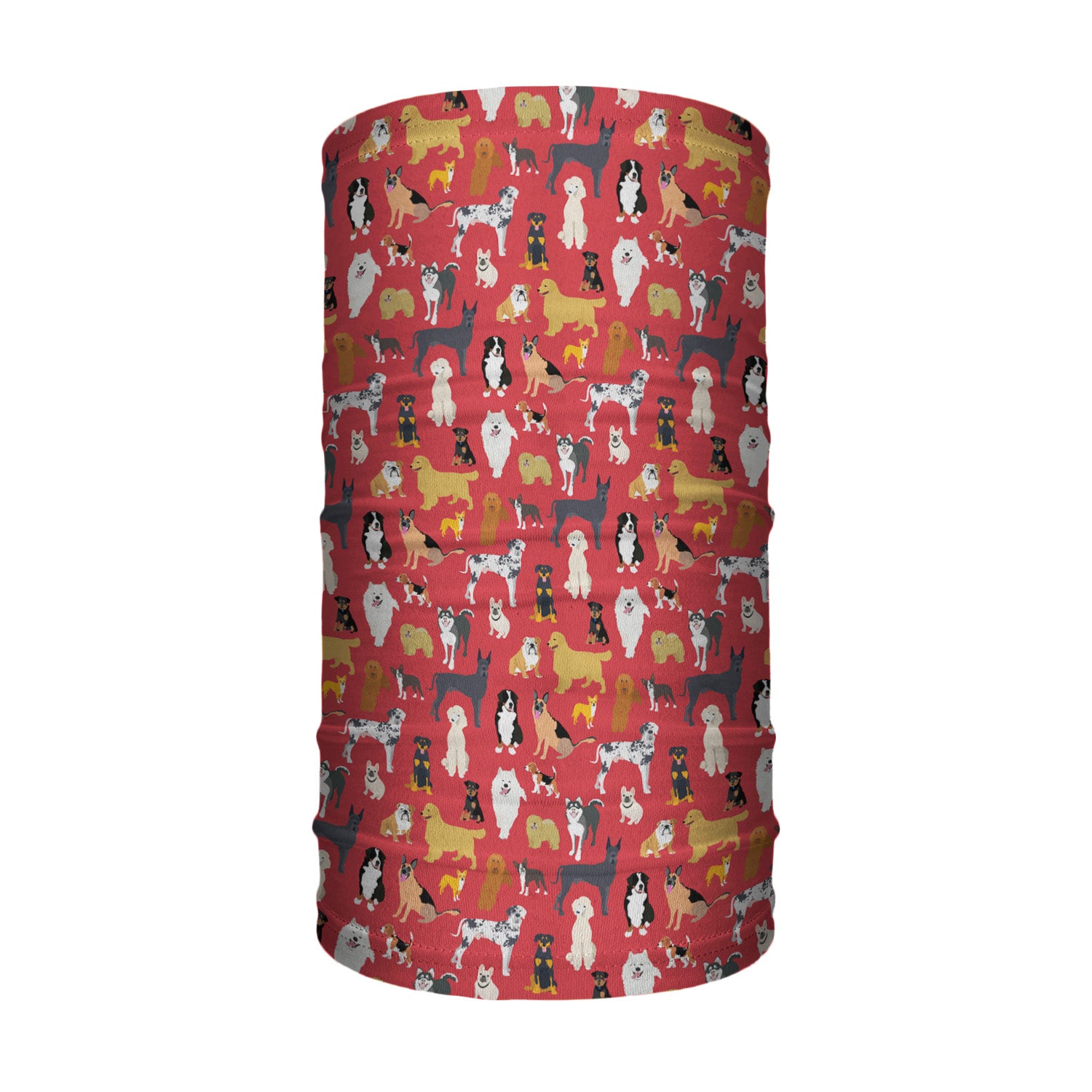 Puppy Party Neck Gaiter - Tube Render - Knotty Tie Co.