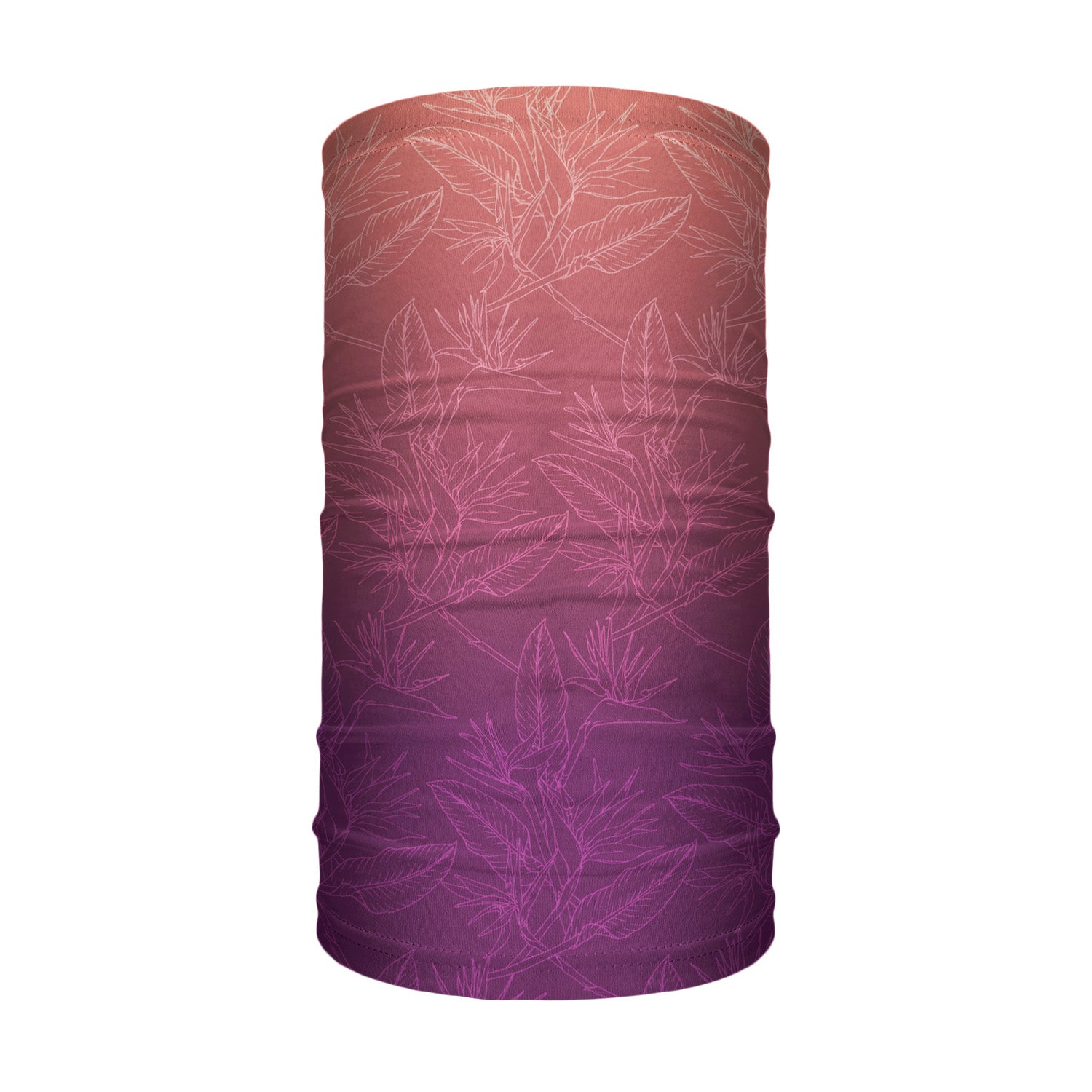 Tropical Sunset Neck Gaiter - Tube Render - Knotty Tie Co.
