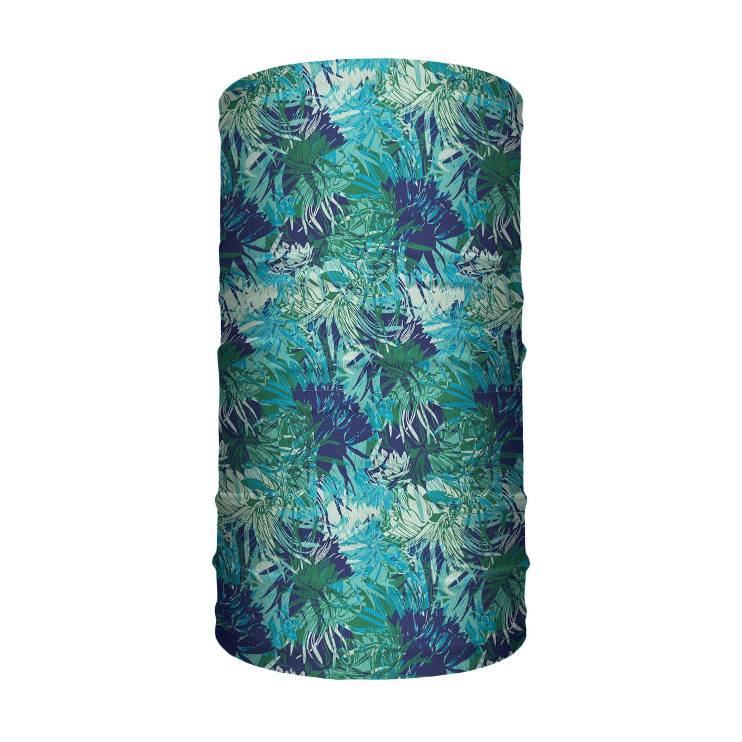 Tropics Floral Neck Gaiter - Tube Render - Knotty Tie Co.