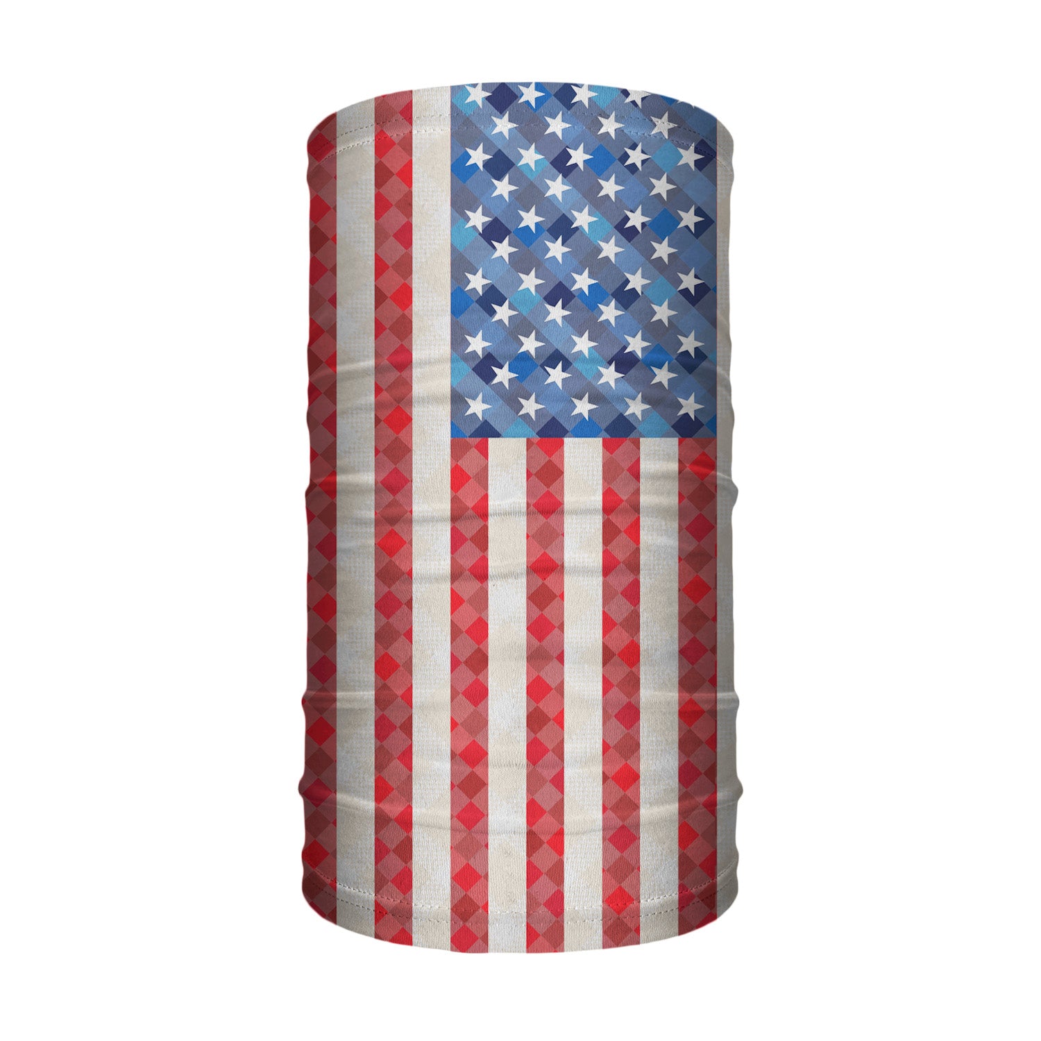American Flag Neck Gaiter - Tube Render - Knotty Tie Co.