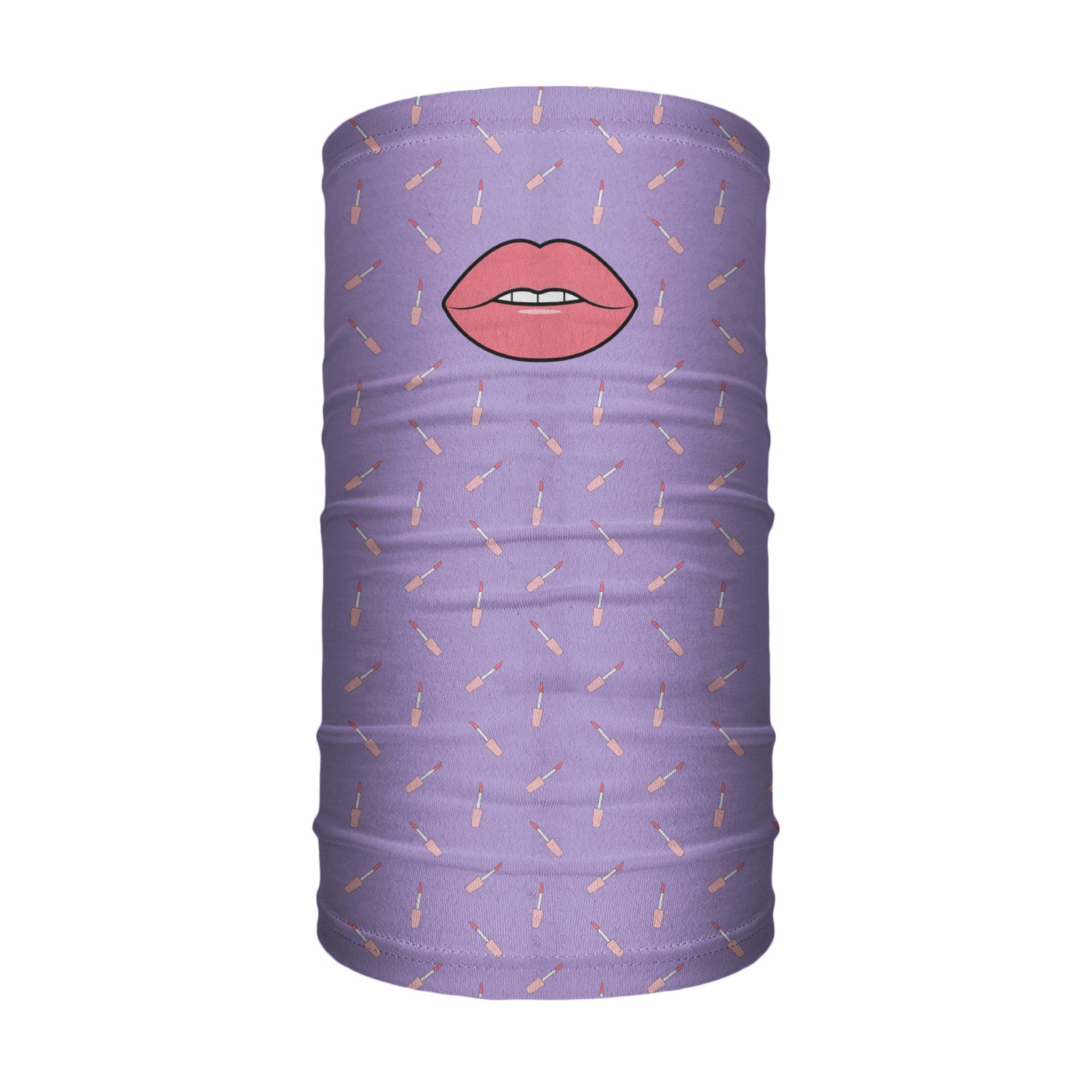 Lip Gloss is Poppin Neck Gaiter - Tube Render - Knotty Tie Co.