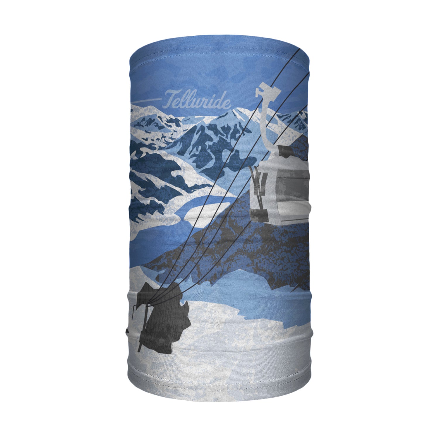 Telluride Abstract Neck Gaiter - Tube Render - Knotty Tie Co.