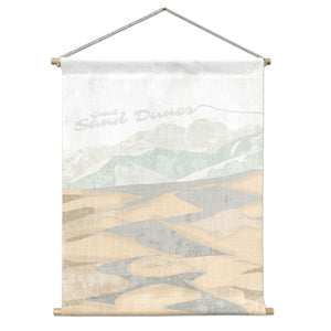 Great Sand Dunes Abstract Portrait Wall Hanging - Natural -  - Knotty Tie Co.