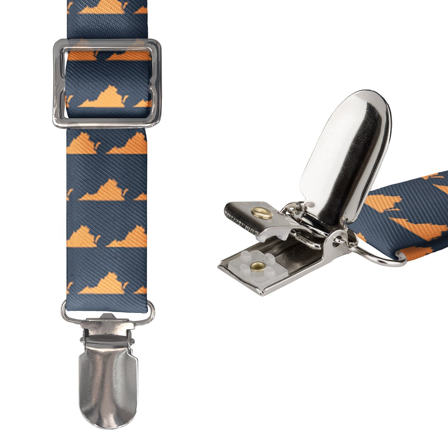 Virginia State Outline Suspenders -  -  - Knotty Tie Co.