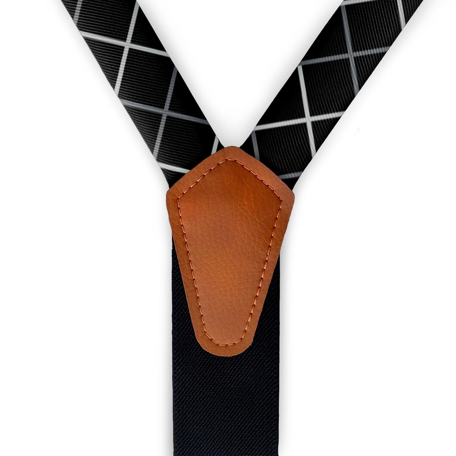 Windowpane Plaid Suspenders -  -  - Knotty Tie Co.