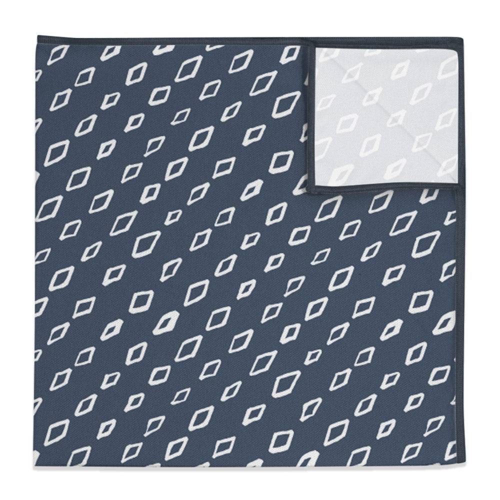 Rhombus Geometric Pocket Square - 12" Square -  - Knotty Tie Co.