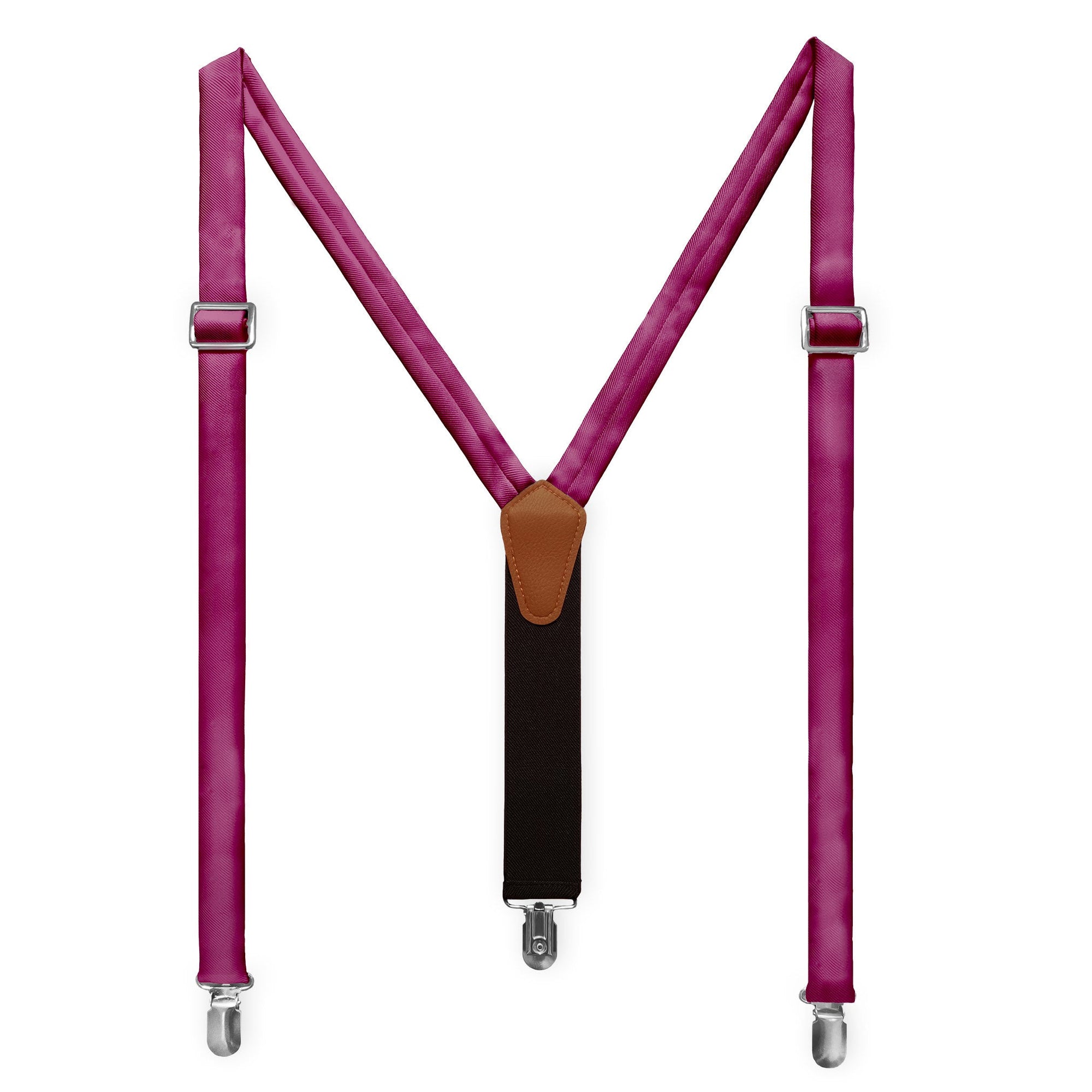 Azazie Raspberry Suspenders - Adult Short 36-40" -  - Knotty Tie Co.