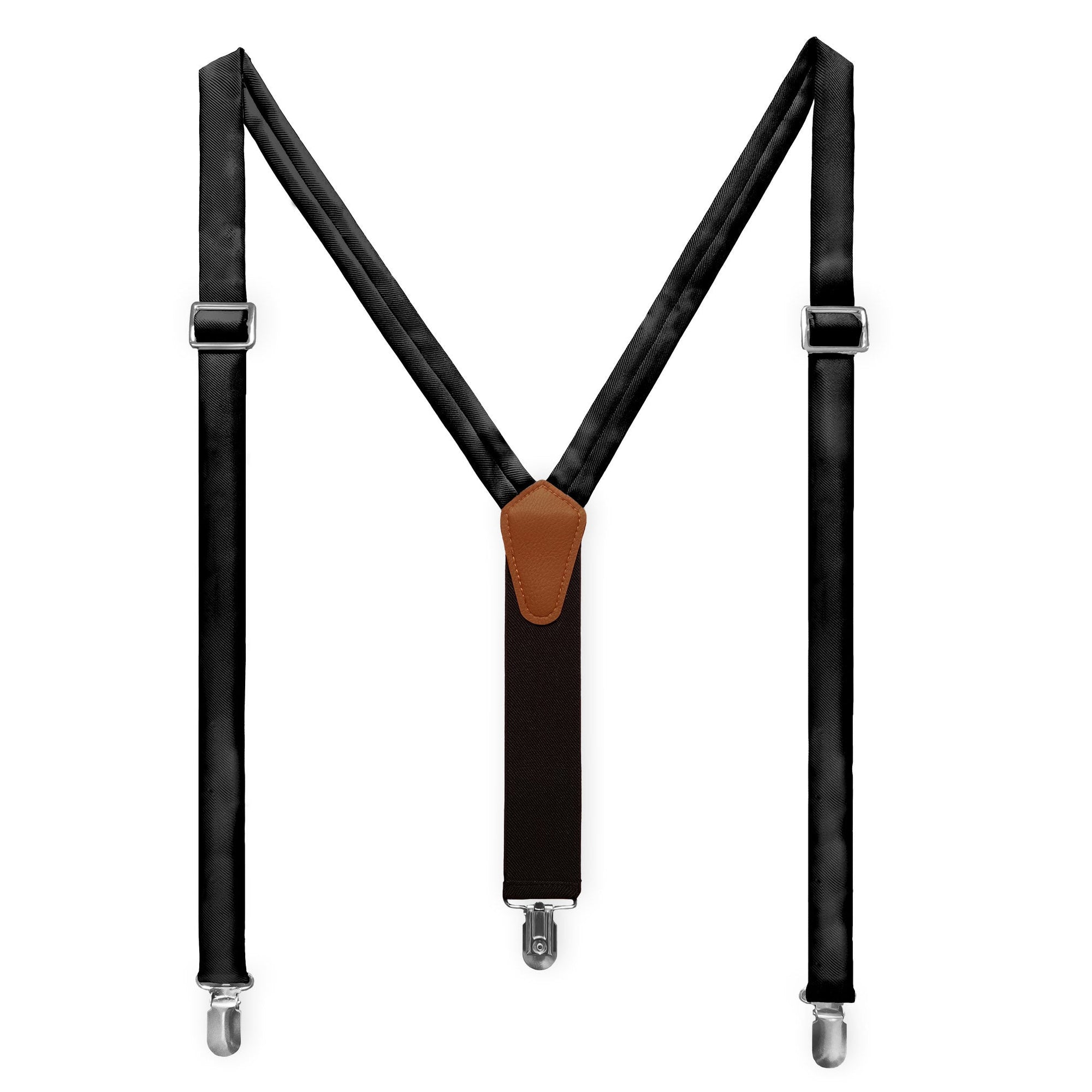 Solid KT Black Suspenders - Adult Short 36-40" -  - Knotty Tie Co.