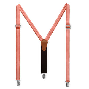 Solid KT Coral Suspenders - Adult Short 36-40" -  - Knotty Tie Co.