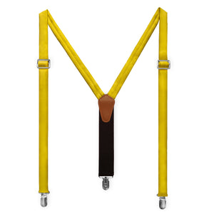 Solid KT Gold Suspenders - Adult Short 36-40" -  - Knotty Tie Co.