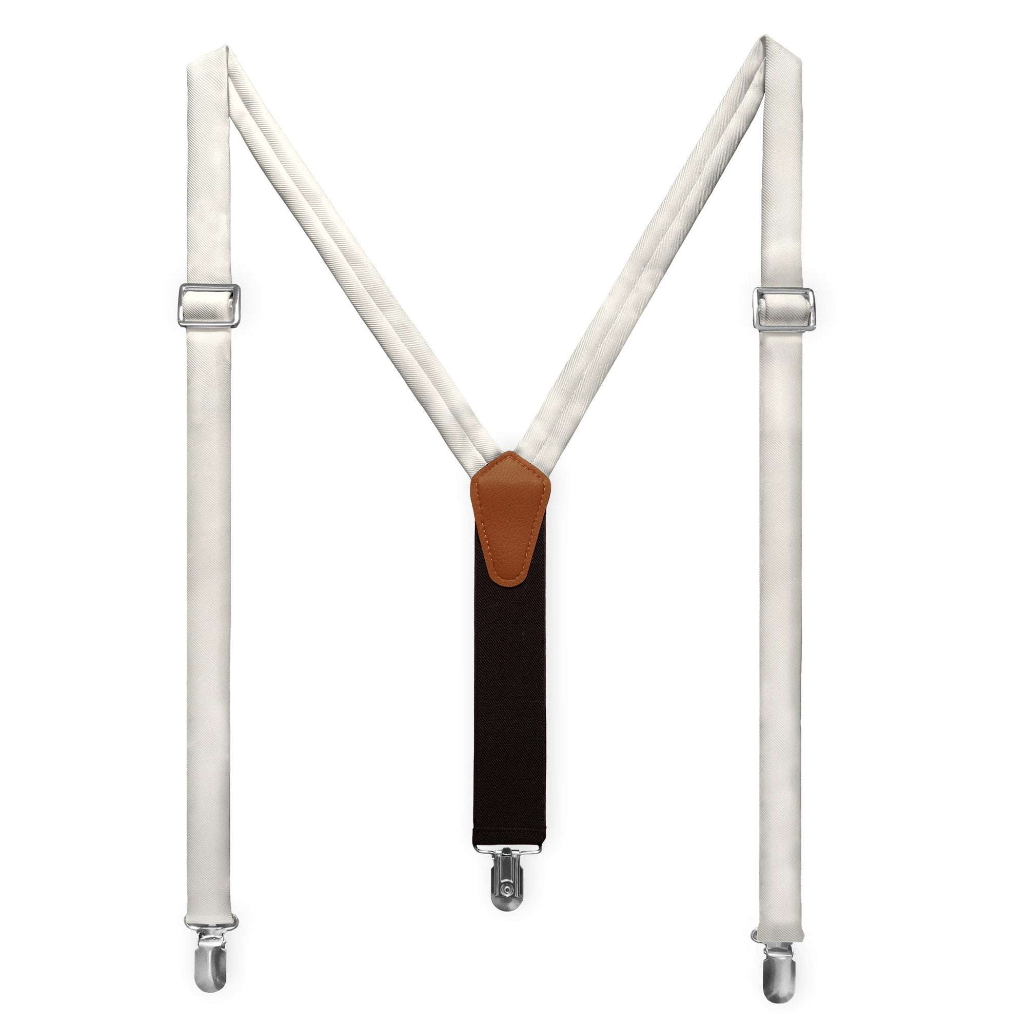 Solid KT Ivory Suspenders - Adult Short 36-40" -  - Knotty Tie Co.