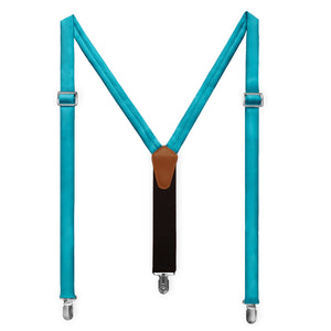 Solid KT Teal Suspenders - Adult Short 36-40" -  - Knotty Tie Co.