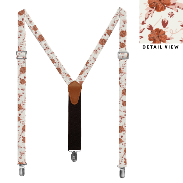 Impatiens Floral (Customized) Suspenders -  -  - Knotty Tie Co.