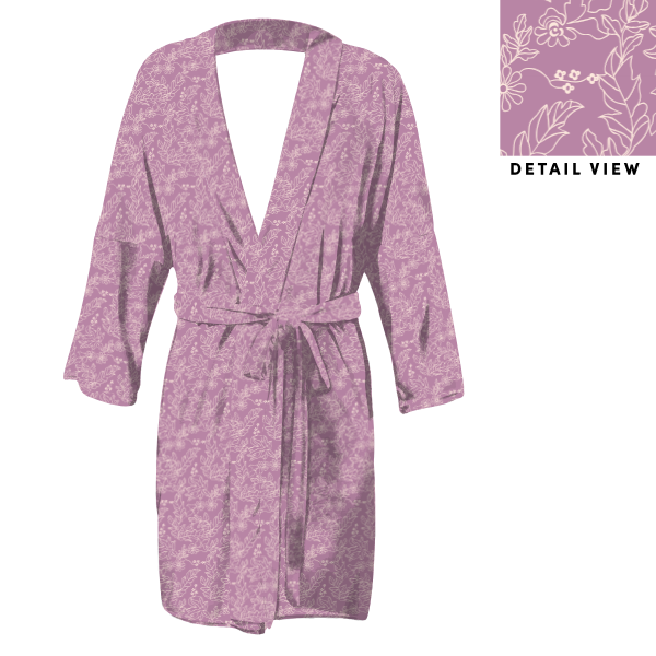 Lacey Floral (Customized) Robe -  -  - Knotty Tie Co.