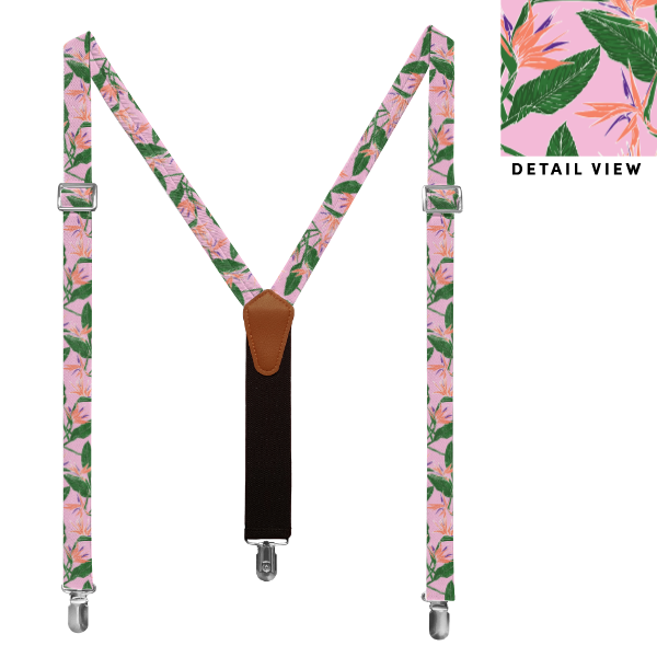 Bird Of Paradise (Customized) Suspenders -  -  - Knotty Tie Co.