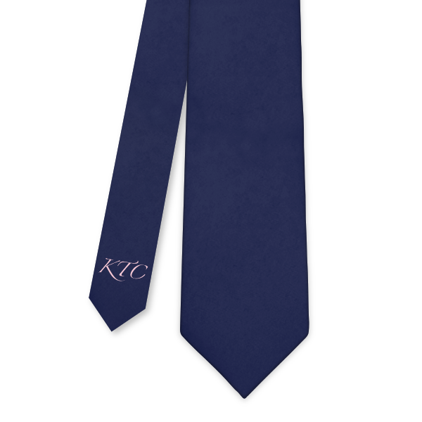Script Initials On Tail Monogram (Customized) Necktie -  -  - Knotty Tie Co.
