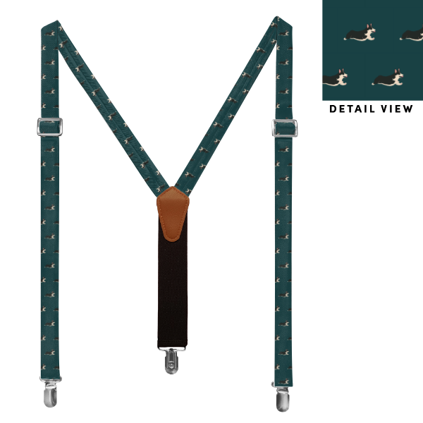 Corgi (Customized) Suspenders -  -  - Knotty Tie Co.