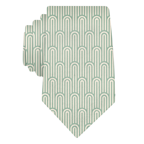 Deco Curves (Customized) Necktie -  -  - Knotty Tie Co.