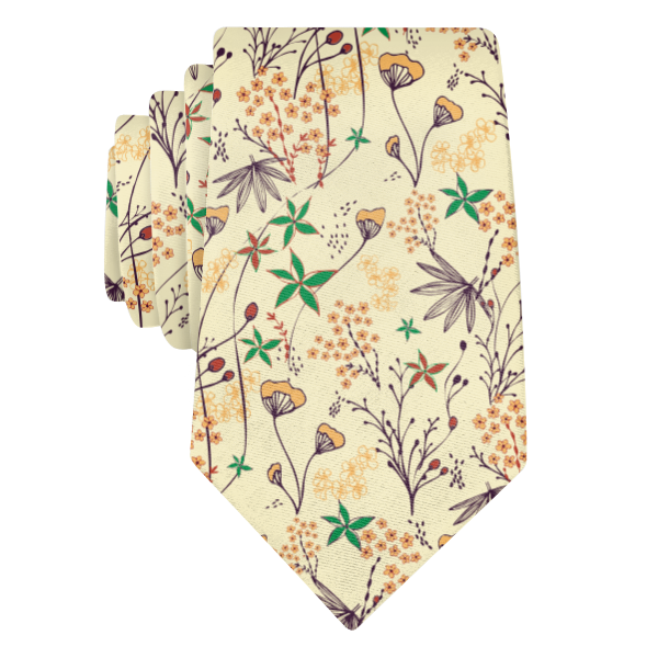 Frankie Floral (Customized) Necktie -  -  - Knotty Tie Co.