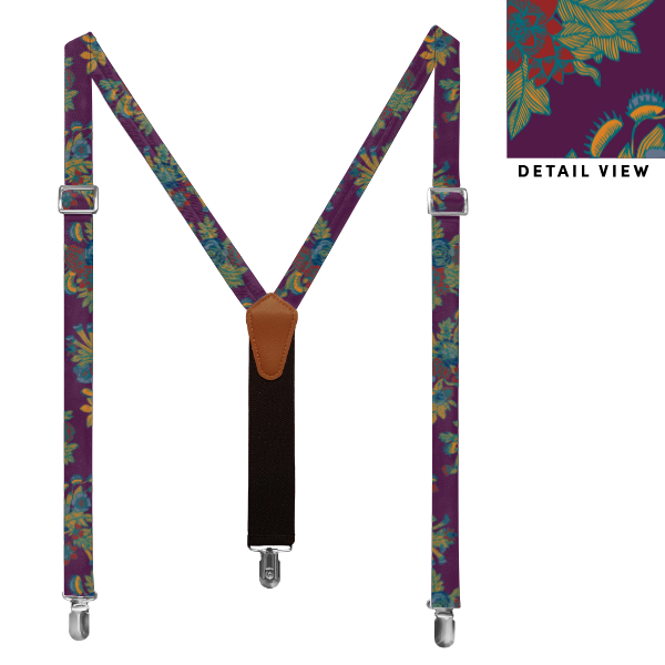Tattoo Floral (Customized) Suspenders -  -  - Knotty Tie Co.