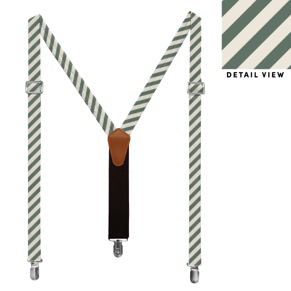 Rugby Stripe (Customized) Suspenders -  -  - Knotty Tie Co.