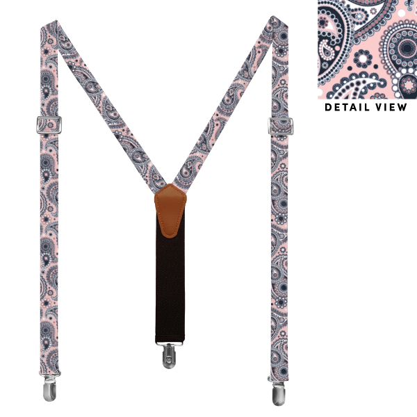 Goldie Paisley (Customized) Suspenders -  -  - Knotty Tie Co.